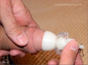 press glans against bell